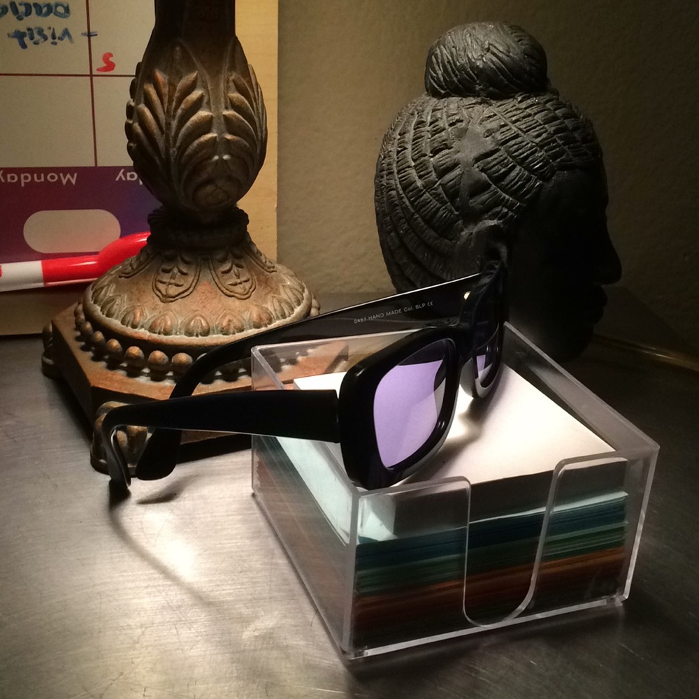 CUTLER and GROSS of LONDON navy square glasses